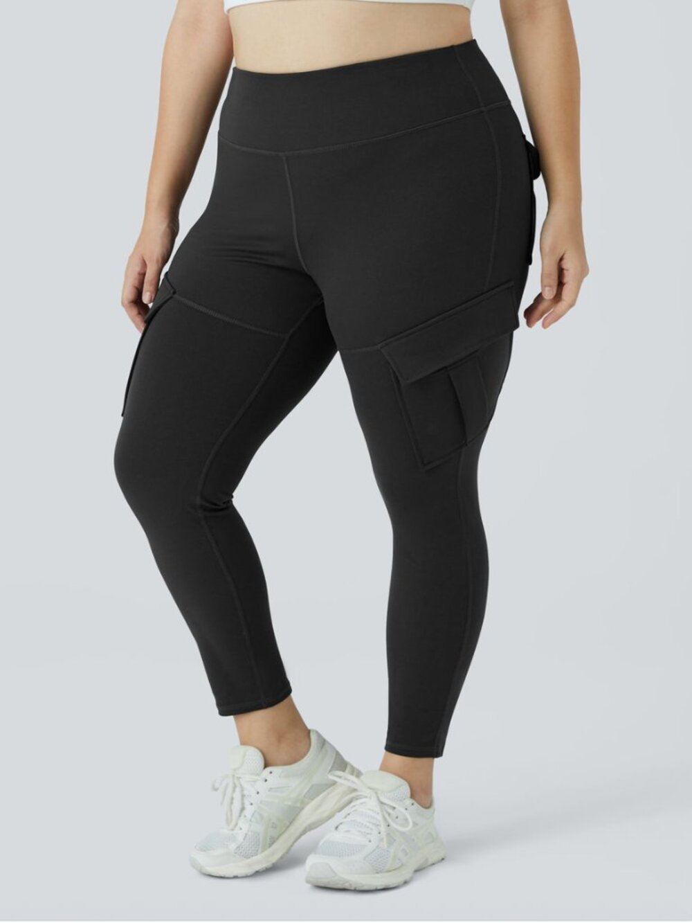 NWOT! HALARA Black Cargo Yoga 7/8 Leggings